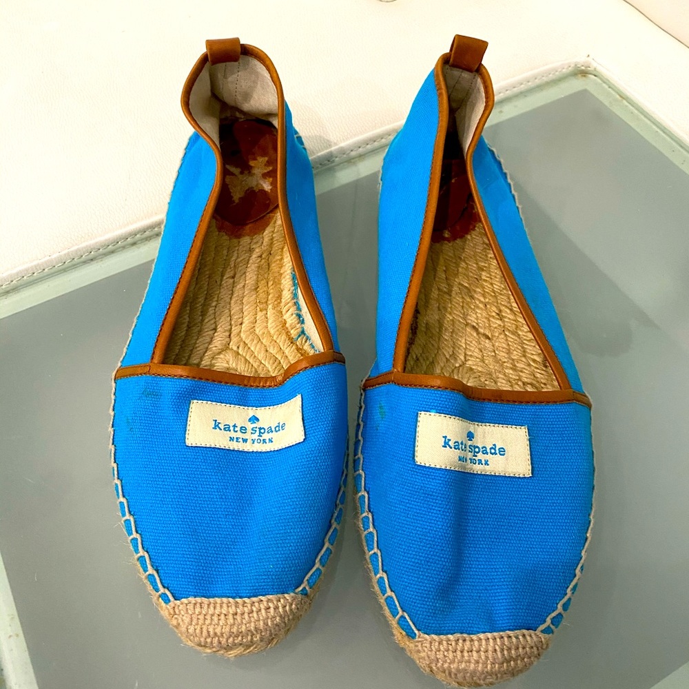 Kate Spade Aqua Espadrilles